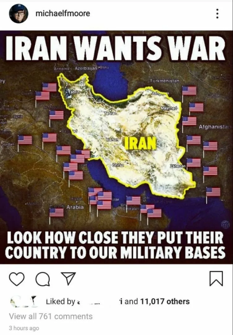 واکنش مستند ساز آمریکایی به وضعیت پایگاه&zwnj;های آمریکا