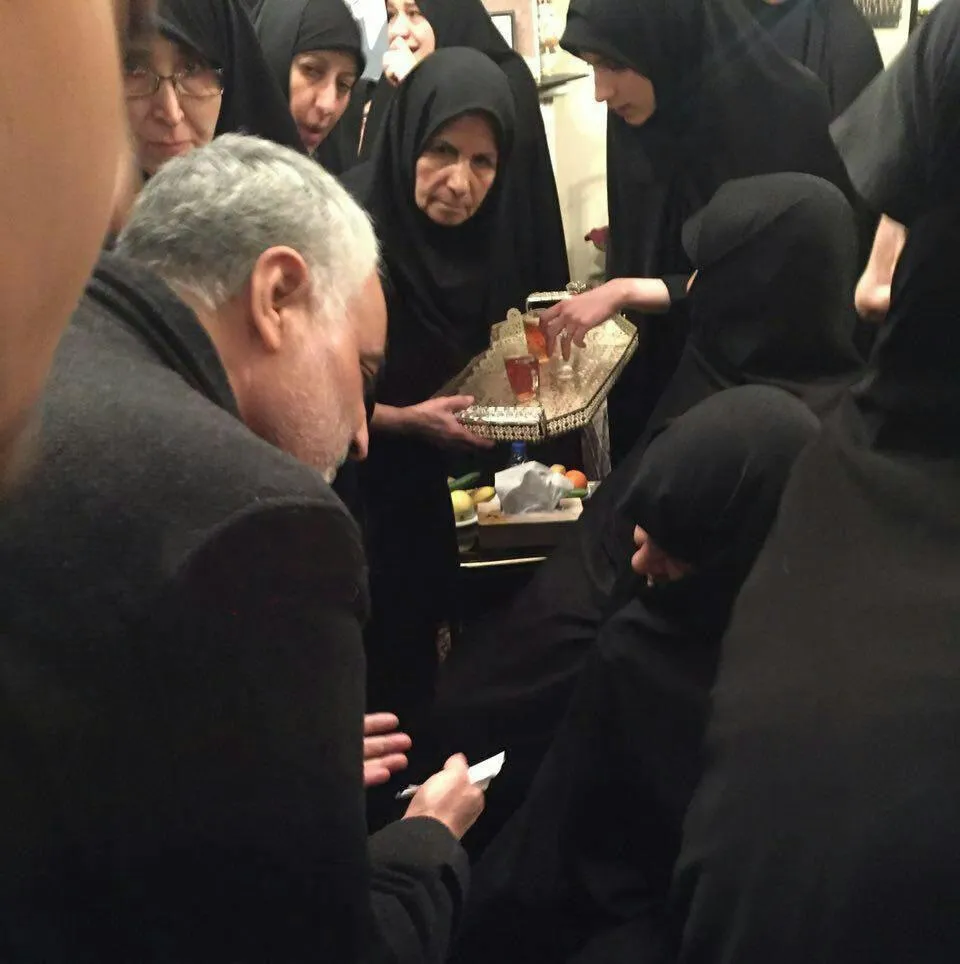 تسلیت حاج قاسم سلیمانی به همسر «آیت الله» +تصویر