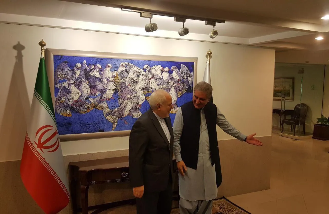 ظریف با وزیر امور خارجه پاکستان دیدار کرد