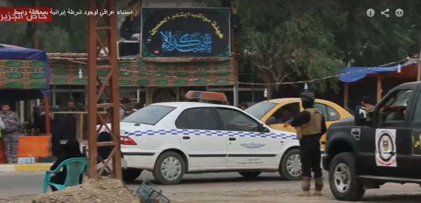 گاف الجزیره درباره ورود خودروی پلیس ایران به عراق +عکس