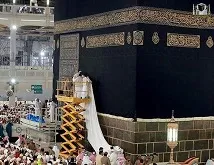 تغییر پرده کعبه +عکس