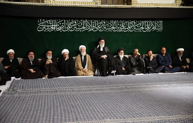 برگزاری مراسم عزاداری حضرت اباعبدالله در حضور رهبرانقلاب