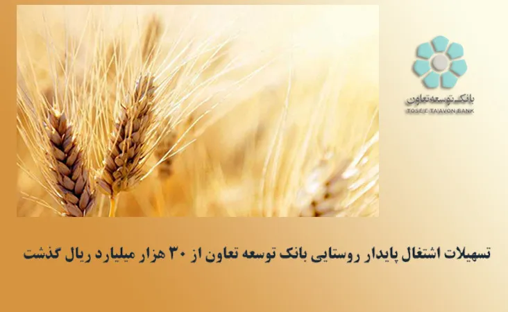 تسهیلات اشتغال پایدار روستایی بانک توسعه تعاون از ۳۰ هزار میلیارد ریال گذشت