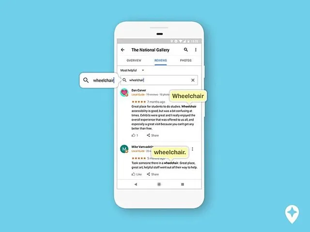 قابلیت جست‌وجوی کلیدواژه به نقشه گوگل اضافه شد