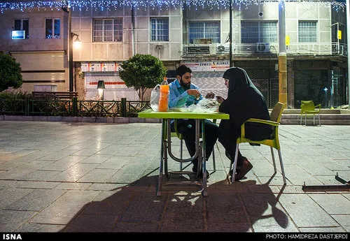 افطار در خیابان های تهران +عکس
