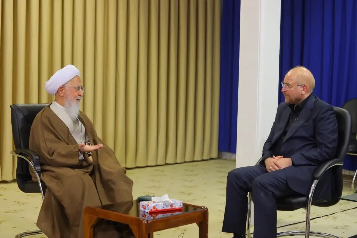 آیت الله جوادی آملی در دیدار با قالیباف: اگر درست رفتار نکنیم خداوند به وسیله قوم دیگری دینش را حفظ خواهد کرد