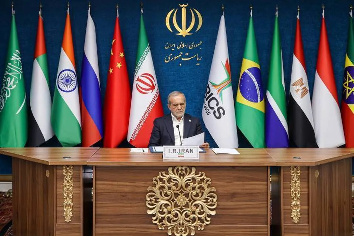 پزشکیان: بریکس نقش محوری در مقابله با یکجانبه‌گرایی ایفا کند