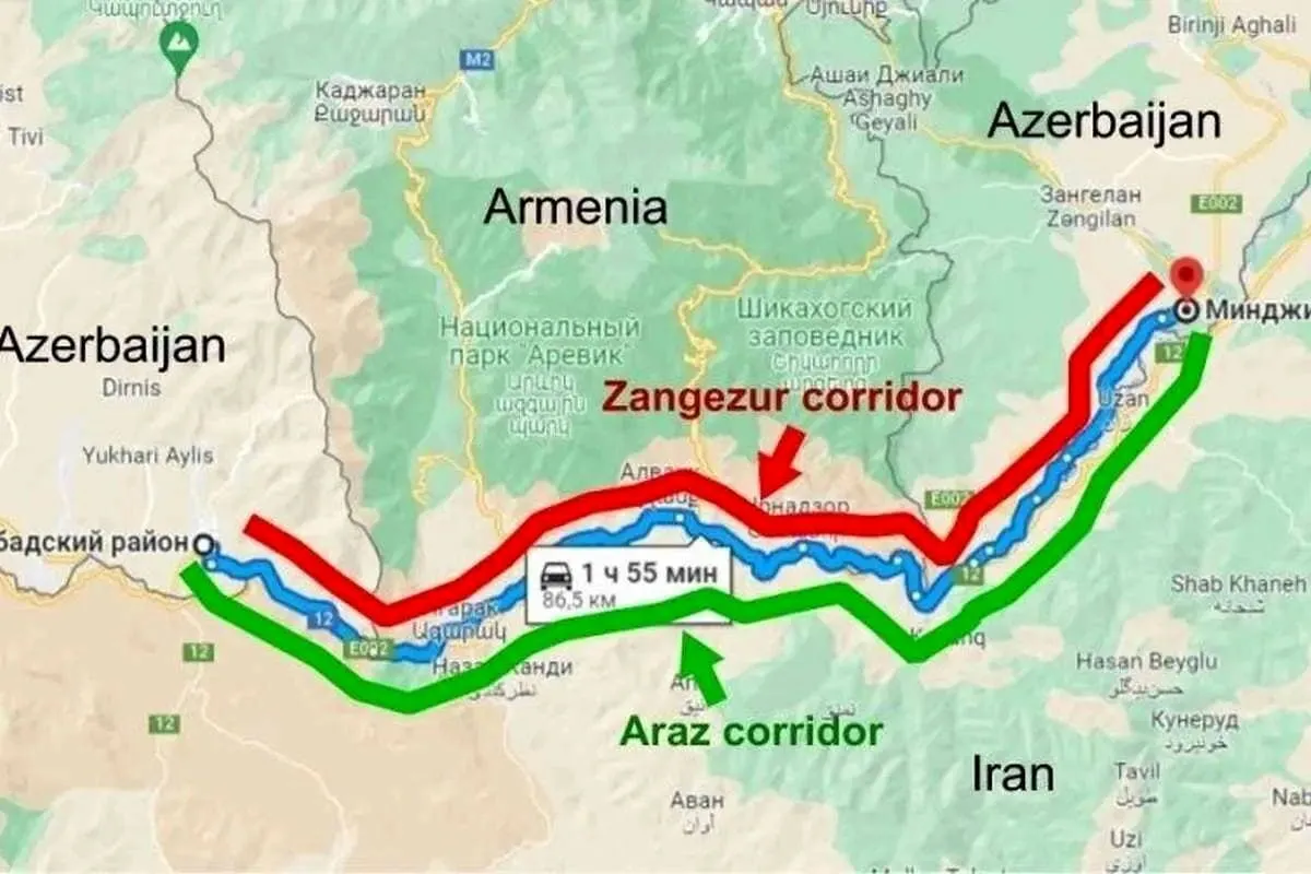 پاسخ ایران به تغییر شکل قرارداد کریدور زنگزور چیست؟