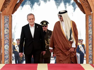 Iranian president calls for expanded ties with Qatar