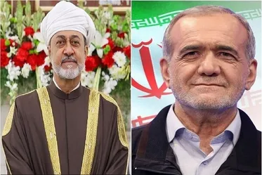 Pezeshkian, Sultan of Oman discuss recent war developments
