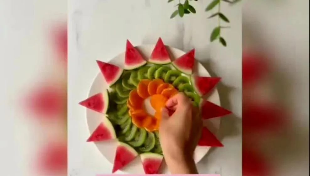 میوه آرایی شب یلدا ساده و شیک + فیلم