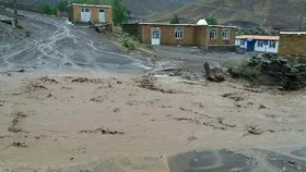 بارش شدید باران و جاری شدن سیل در خوی‌