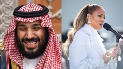 خشم-مسلمانان-از-بن-سلمان-و-جنیفر-لوپز-رقص-دور-ماکت-کعبه-عکس