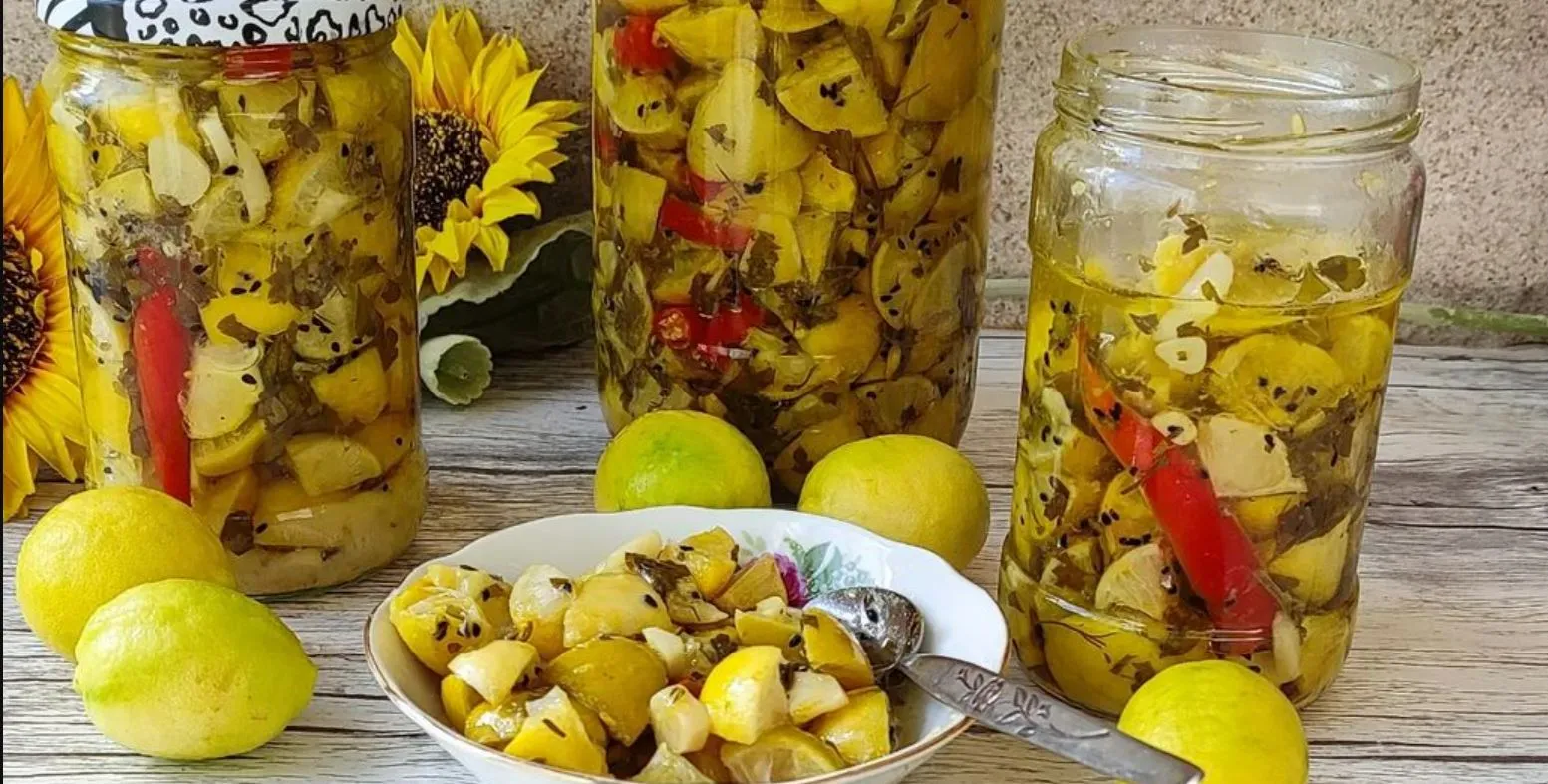 طرز تهیه ترشی لیموترش با طعم فوق العاده + فیلم