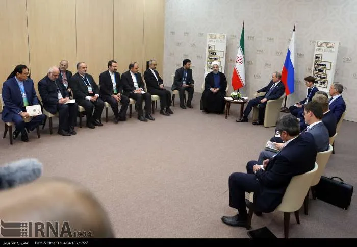 دیدار روحانی و پوتین +تصاویر