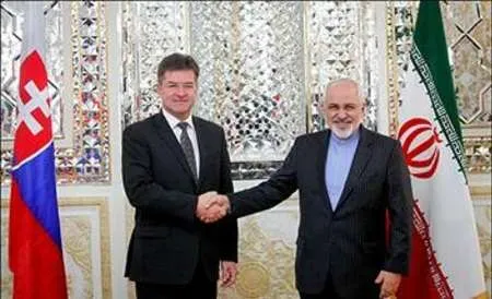 ظریف: اراده ایران گسترش روابط با اسلواکی است