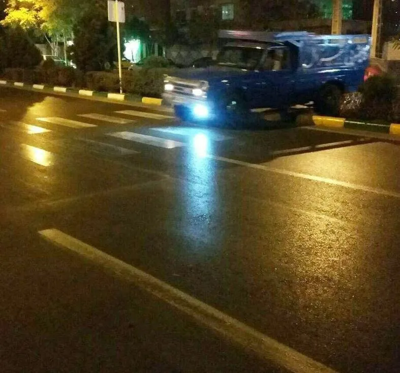 خلاف شبانه نیسان آبی! +عکس