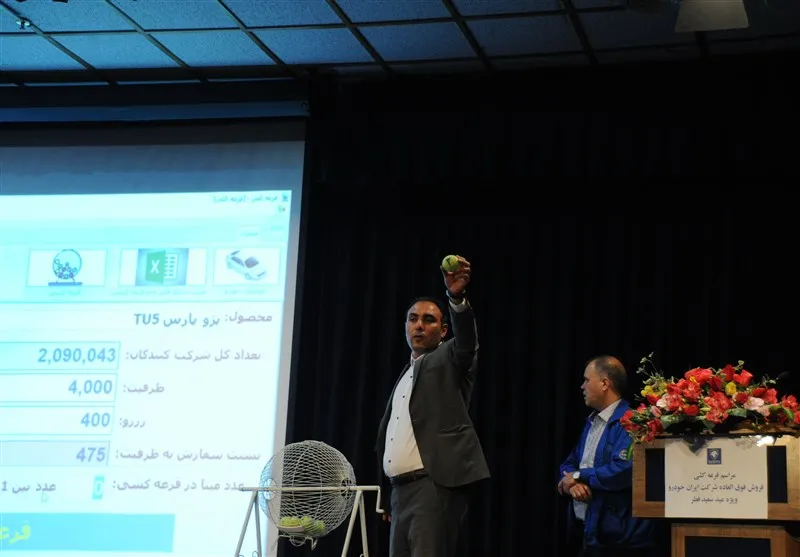 برگزاری قرعه‌کشی آزمایشی توسط ایران خودرو