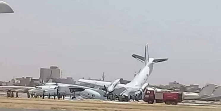 بسته شدن فرودگاه «خارطوم» به دلیل برخورد ۲هواپیما