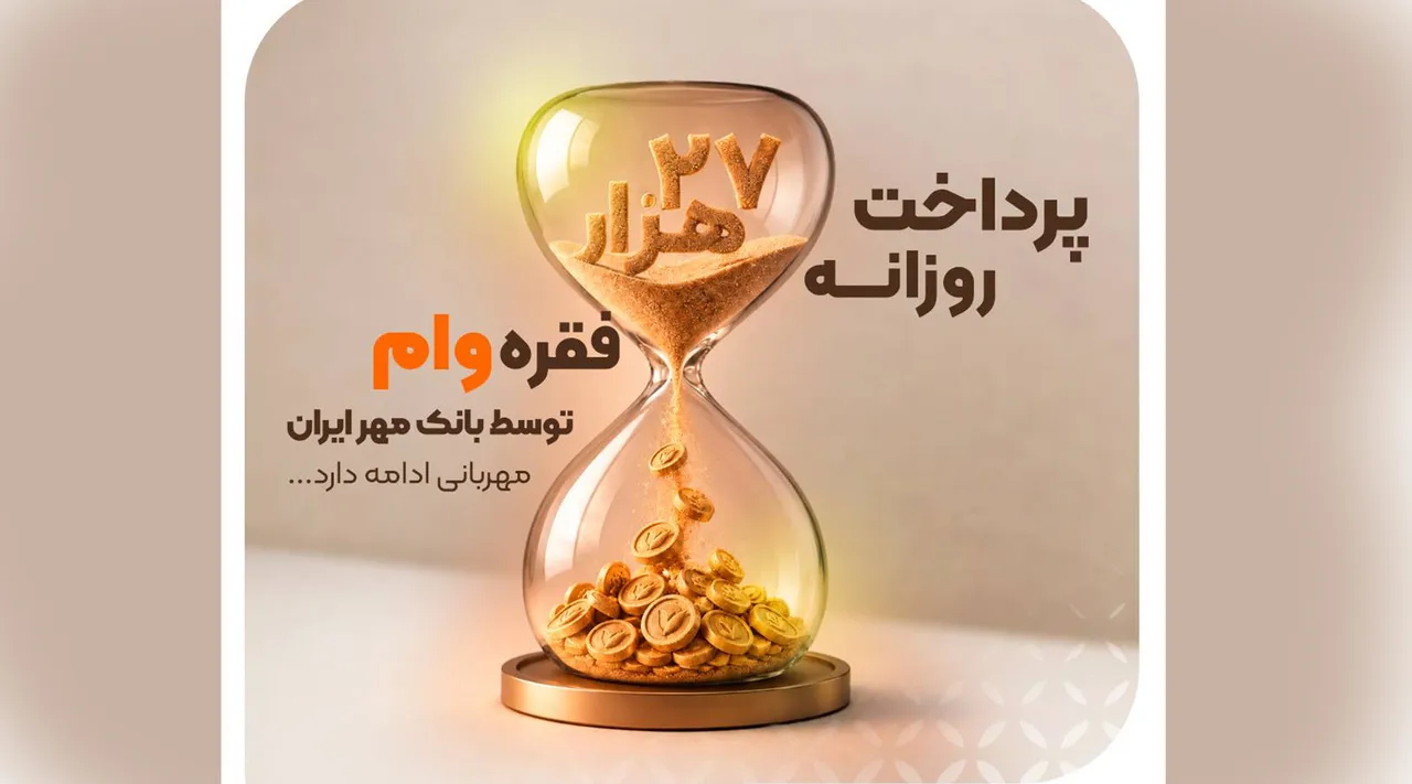 بانک مهر ایران روزانه ۲۷ هزار فقره وام پرداخت می&zwnj;کند