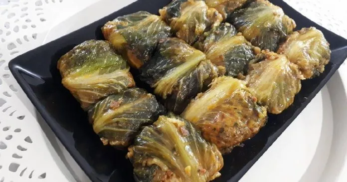 طرز تهیه دلمه برگ کاهو با گوشت چرخ شده