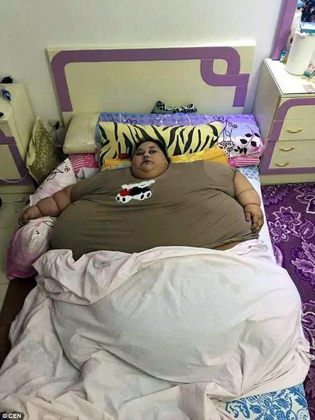 زن نیم تُنی! +عکس
