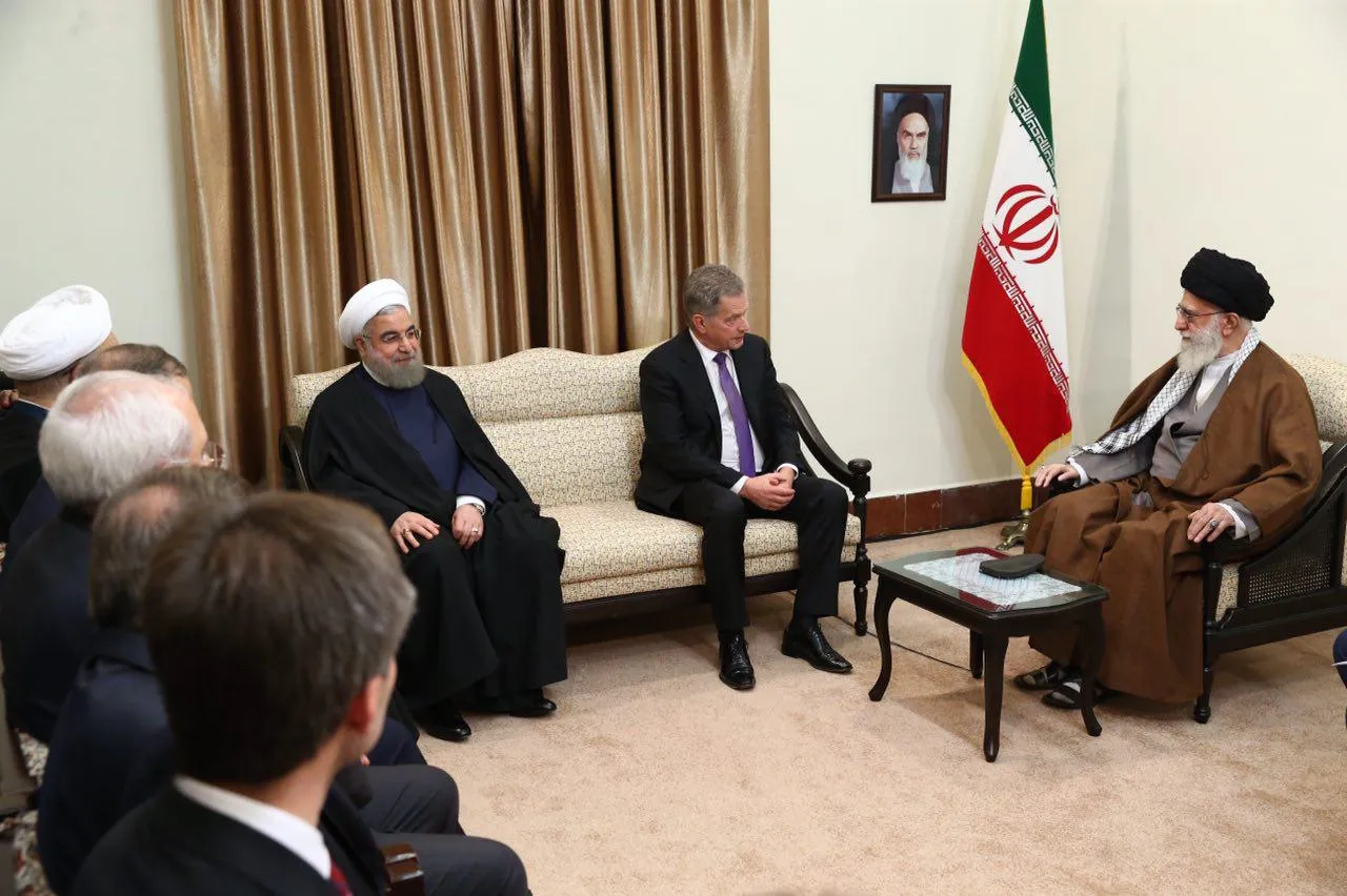 دیدار رئیس جمهوری فنلاند با رهبر انقلاب