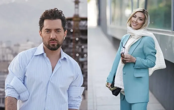 استایل ست شیک بهرام رادان با همسرش + عکس