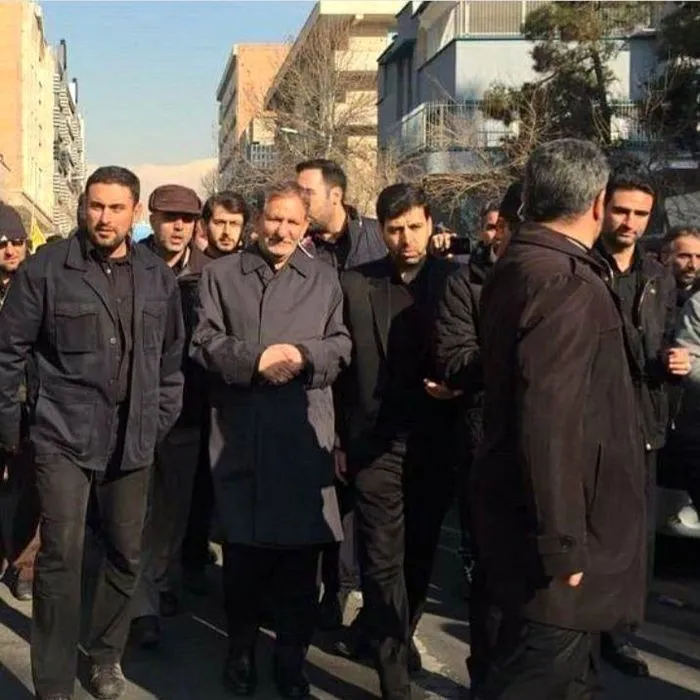 حضور جهانگیری در مراسم تشییع پیکر سردار سلیمانی