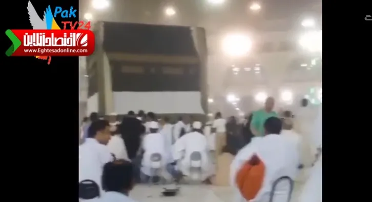 باد و طوفان شدید در مکه و صحرای عرفات +فیلم