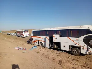 تصادف مرگبار در جاده‌ی سبزوار - نیشابور / واژگونی اتوبوس ۲۹ مصدوم برجای گذاشت
