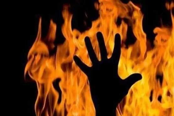 راننده در تصادف زنجیره‌ای سوخت