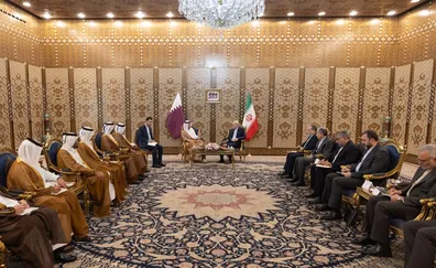 دیدار-وزیر-خارجه-قطر-با-قالیباف-آل-ثانی-دیپلماسی-راه-نجات-منطقه-از-تنش-است