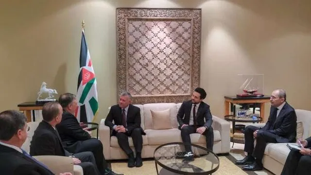 عبدالله دوم با پامپئو دیدار کرد