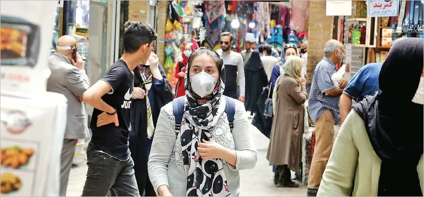 منحنی صعودی کرونا در تهران