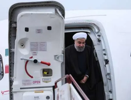 President Rouhani arrives in Tabriz, East Azarbaijan