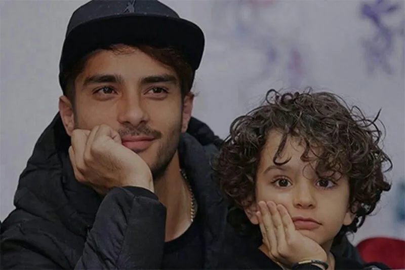 ساعد سهیلی و پسرش در  مراسم عزاداری محرم + عکس