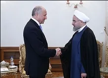 دیدار فابیوس با روحانی +عکس