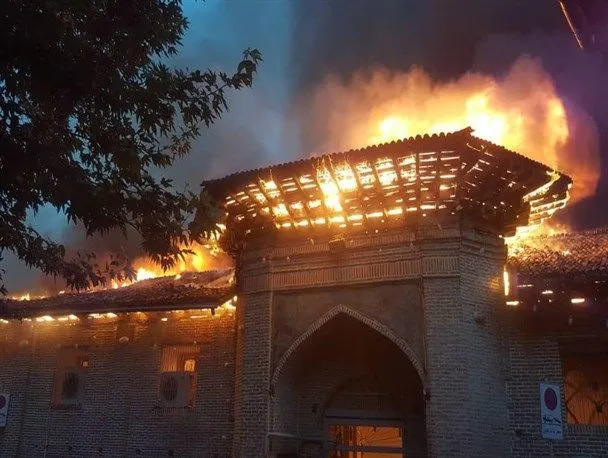 دادستان مازندران: آتش‌سوزی مسجد جامع ساری امنیتی نبوده