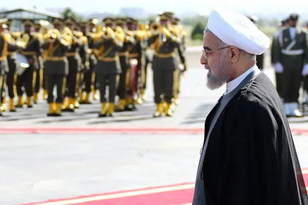 روحانی به زادگاه بنیان گذار انقلاب وارد شد