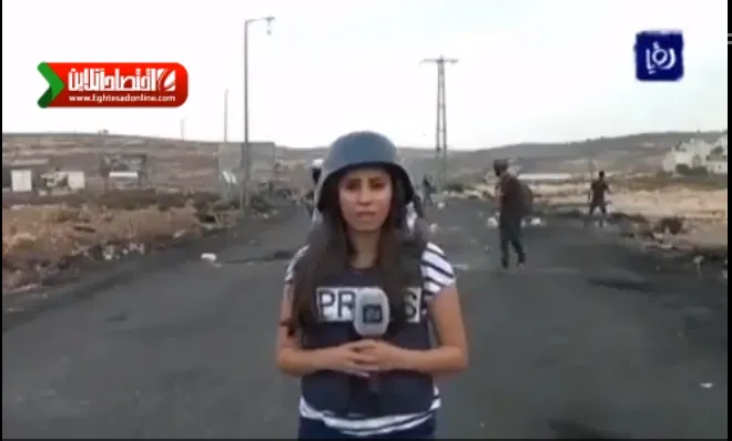 لحظه تیرخوردن خبرنگار در فلسطین +فیلم