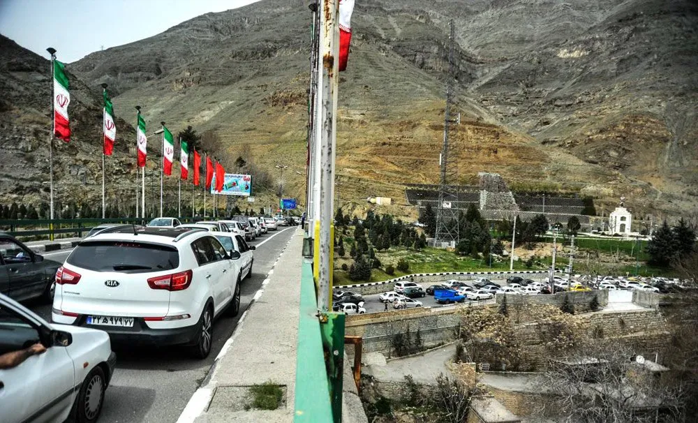 ترافیک سنگین در جاده کرج - چالوس و آزادراه های البرز
