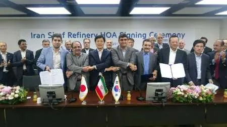 امضا قرارداد همکاری پالایشگاه‌های سیراف و کنسرسیومی از کره جنوبی و ژاپن