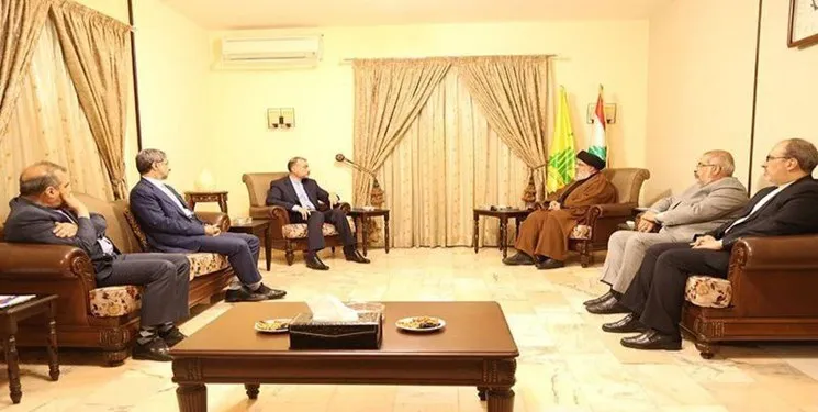 امیرعبداللهیان با سید حسن نصرالله دیدار کرد
