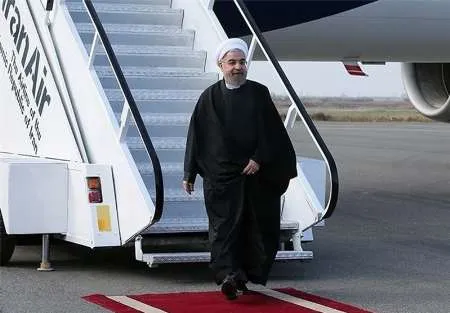 President Rouhani arrives in Sanandaj on provincial tour