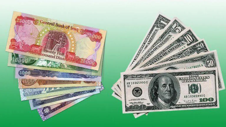 سیر صعودی ارزش دینار عراقی دربرابر دلار آمریکا