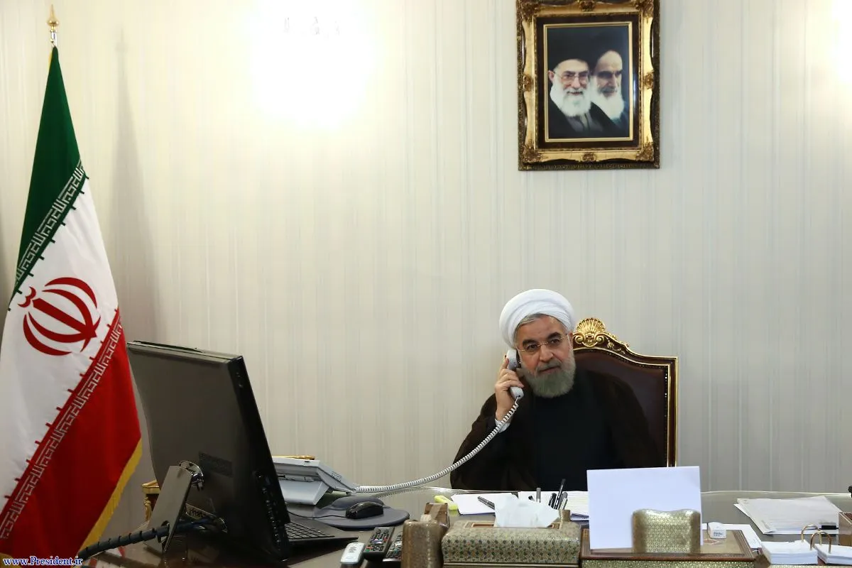 تماس تلفنی رییس جمهور با امیر قطر