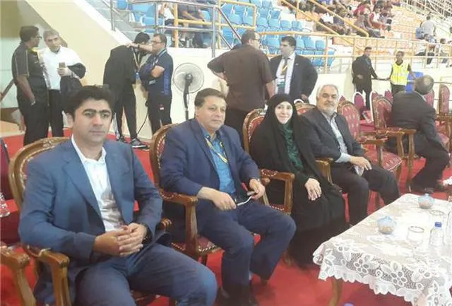 حضور افخم در بازی فوتبال ایران و سوریه +عکس