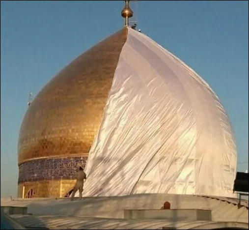 گنبد حرم امام علی (ع) چطور طلاکاری شد؟