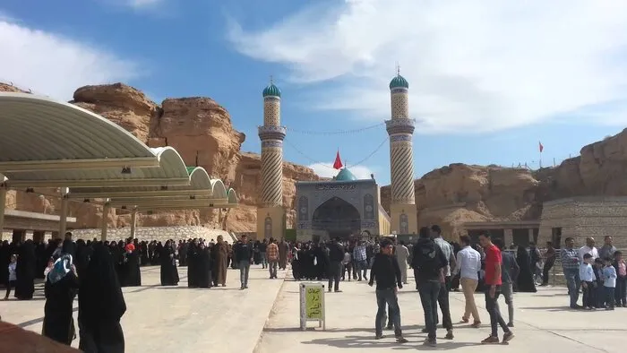 ریزش در زیارتگاه «چشمه امام علی (ع)» در کربلای معلی + فیلم